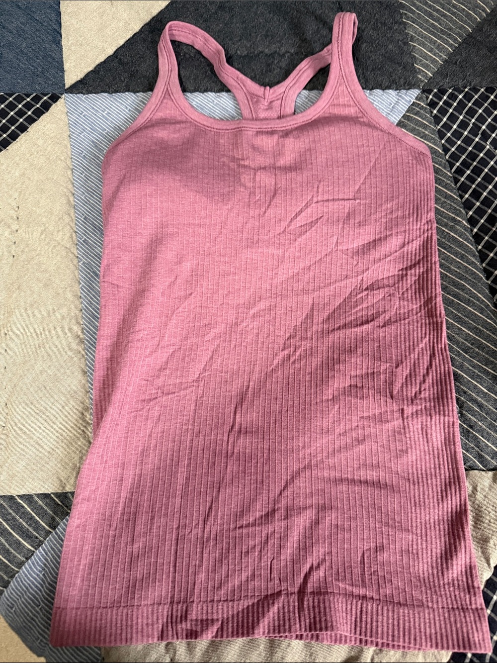 lululemon athletica Ribbed Racerback Tank in Dusty Rose